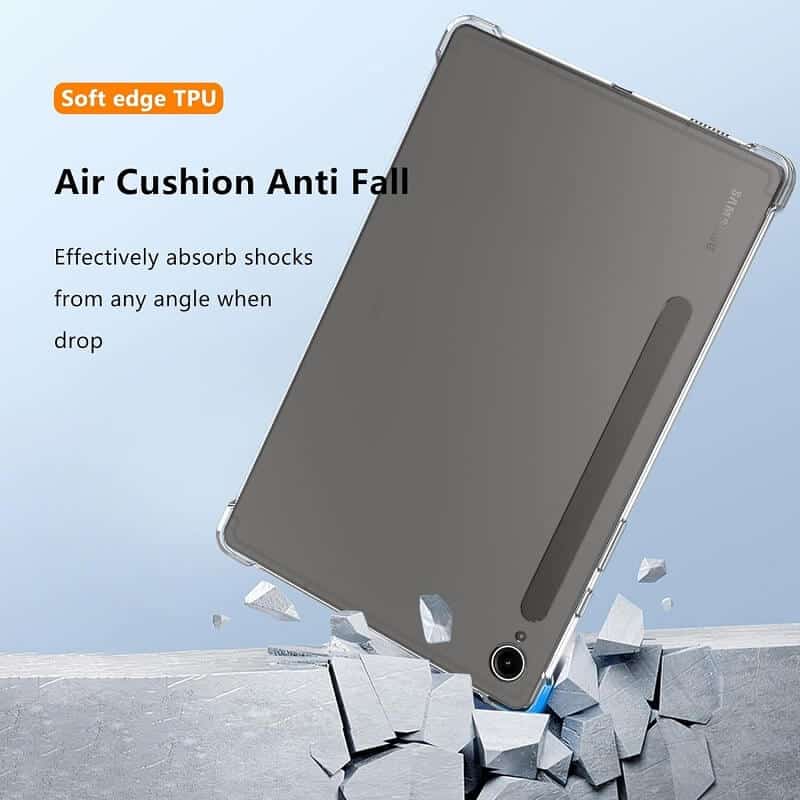 Samsung Galaxy Tab S10+Plus/S9 FE+ Plus/S9 FE Clear Case Shockproof Heavy Duty Gel Clear Air Cushion Cover Samsung Galaxy Tab S10+Plus/S9 FE+ Plus/S9 FE Clear Case Shockproof Heavy Duty Gel Clear Air Cushion Cover